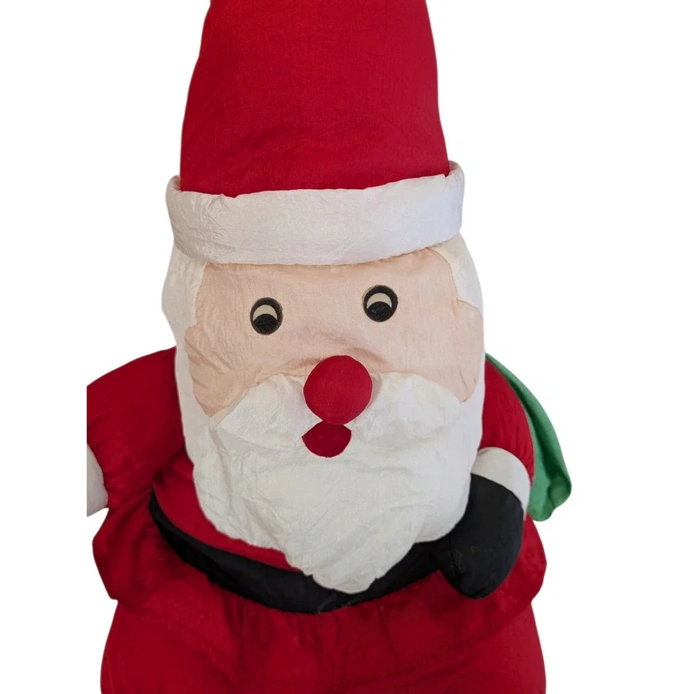 Vintage International Silver Co Santa Claus Plush Parachute Material 18